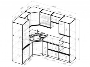 Кухонный гарнитур Симфония оптима 1800х2400 мм в Карталах - kartaly.mebel74.com | фото 6