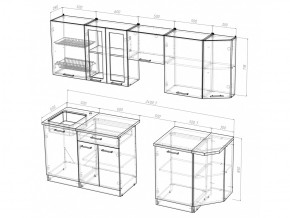 Кухонный гарнитур Симона базис 2400 мм в Карталах - kartaly.mebel74.com | фото 3