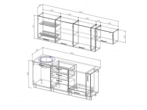 Кухонный гарнитур Вегас 2550 в Карталах - kartaly.mebel74.com | фото 3