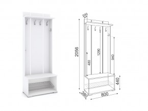 Модуль М31 Вешалка с открытой полкой в Карталах - kartaly.mebel74.com | фото