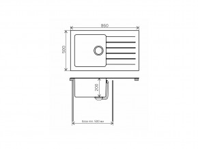 Мойка комбинированная Tolero twist TTS-860 Сафари 102 в Карталах - kartaly.mebel74.com | фото 2