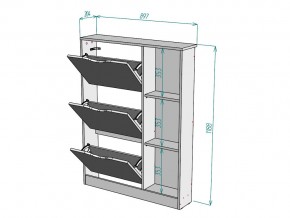 Обувница W108 в Карталах - kartaly.mebel74.com | фото 3