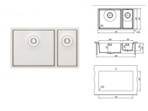 Подстольная мойка Оптима-HM 460/220.400.20.10 в Карталах - kartaly.mebel74.com | фото 2