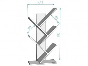 Полка для книг S2 в Карталах - kartaly.mebel74.com | фото 3