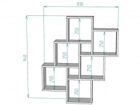 Полка S13 в Карталах - kartaly.mebel74.com | фото 3