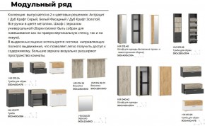 Прихожая Санти Белый/Дуб Крафт Золотой в Карталах - kartaly.mebel74.com | фото 2