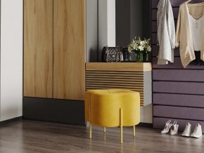 Пуф Кантри велюр ultra mustard в Карталах - kartaly.mebel74.com | фото 2