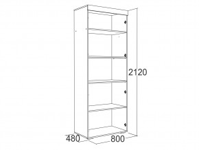 Шкаф 2-х дверный для белья Ольга 19 в Карталах - kartaly.mebel74.com | фото 2