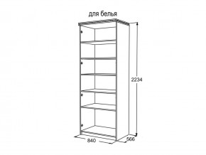 Шкаф 2-х створчатый для белья Ольга 13 в Карталах - kartaly.mebel74.com | фото 3