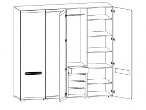 Шкаф 205-SZF2D2L/21/22 Ацтека белый в Карталах - kartaly.mebel74.com | фото 2