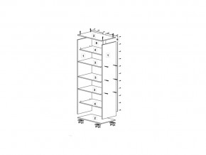 Шкаф 600 для одежды ДМ ТМК Дуб млечный-оранж в Карталах - kartaly.mebel74.com | фото 2