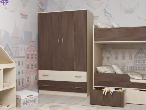 Шкаф двухстворчатый дуб молочный-бодега в Карталах - kartaly.mebel74.com | фото