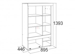 Шкаф комбинированный низкий Ольга 19 в Карталах - kartaly.mebel74.com | фото 2