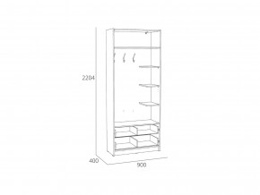 Шкаф комбинированный Оттавия НМ 014.64 Белый Фасадный в Карталах - kartaly.mebel74.com | фото 2