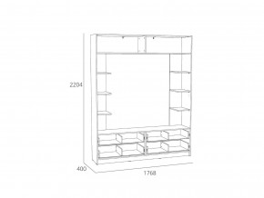 Шкаф комбинированный Оттавия НМ 014.65 Белый Фасадный в Карталах - kartaly.mebel74.com | фото 2