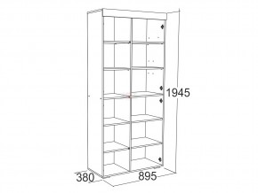 Шкаф комбинированный высокий Ольга 19 в Карталах - kartaly.mebel74.com | фото 2