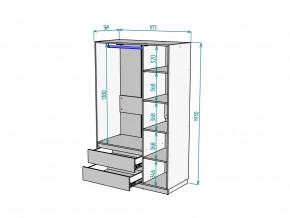 Шкаф Malta light H298 Белый в Карталах - kartaly.mebel74.com | фото 2