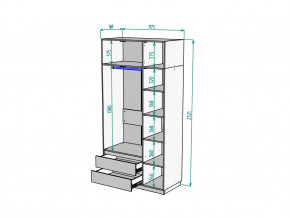 Шкаф Malta light H298 с антресолью HA3 Белый в Карталах - kartaly.mebel74.com | фото 2