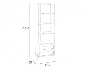 Шкаф Нуар НМ 011.78 в Карталах - kartaly.mebel74.com | фото 2