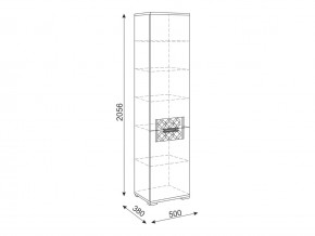 Шкаф пенал М12 Тиффани в Карталах - kartaly.mebel74.com | фото 2