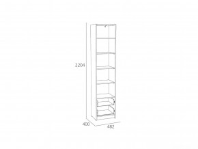 Шкаф-пенал Оттавия НМ 014.06 Белый Фасадный в Карталах - kartaly.mebel74.com | фото 2