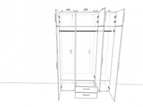 Шкаф распашной 1500А Антрацит в Карталах - kartaly.mebel74.com | фото 2