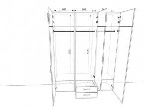 Шкаф распашной 1800А Антрацит в Карталах - kartaly.mebel74.com | фото 2