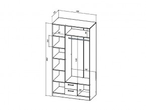 Шкаф трехстворчатый Коста-Рика в Карталах - kartaly.mebel74.com | фото 2