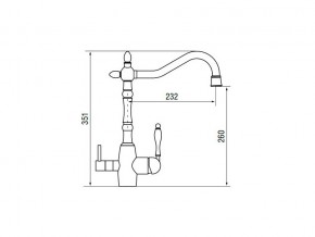 Смеситель Classic LM2193 Bronze в Карталах - kartaly.mebel74.com | фото 2