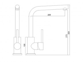 Смеситель Logic LM2103 хром в Карталах - kartaly.mebel74.com | фото 2