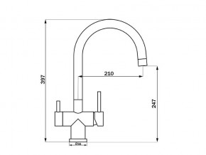 Смеситель Sprint Logic LM2191 Stainless Steel в Карталах - kartaly.mebel74.com | фото 2