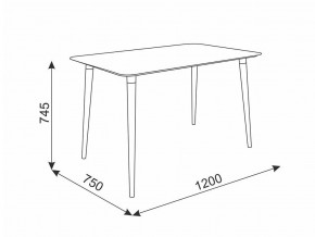 Стол обеденный Сканди 1 белый/светлый лак в Карталах - kartaly.mebel74.com | фото 2