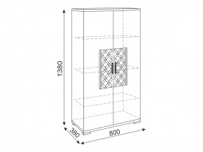 Тумба 2 двери М13 Тиффани в Карталах - kartaly.mebel74.com | фото 2