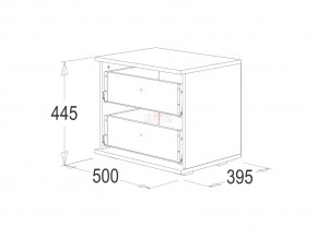 Тумба с 2-мя ящиками Ольга 14 в Карталах - kartaly.mebel74.com | фото 2