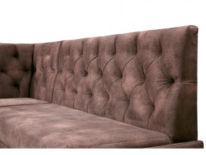 Угловой диван Призма каретная стяжка коричневый с коробами в Карталах - kartaly.mebel74.com | фото 2