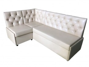 Угловой диван Призма со стяжками белый со спальным местом в Карталах - kartaly.mebel74.com | фото