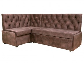 Угловой диван Призма со стяжкми коричневый со спальным местом в Карталах - kartaly.mebel74.com | фото